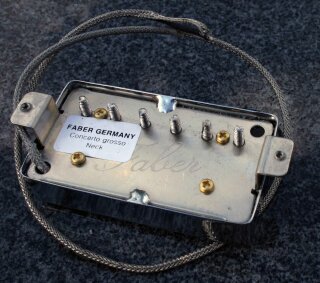 PUPCG-NNG        	Faber Pickup Concerto grosso -Neck- Classic 59 PAF -hand wound- Germany, Cover nickel plated