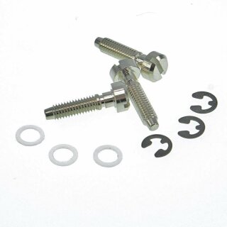 SS-NG (3pcs.) 	Faber® Saddles Replacement screw, Brass, nickel plated, glossy