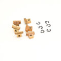 RS-BA (6 pcs.) 	Replacement saddle, Brass, natural, pre-slotted, aged finish